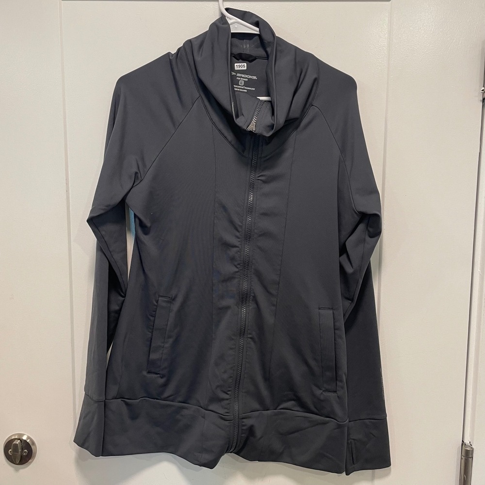 Brooks Equilibrium Technology Full Zip Running Jacket Gray Womens Large 220554